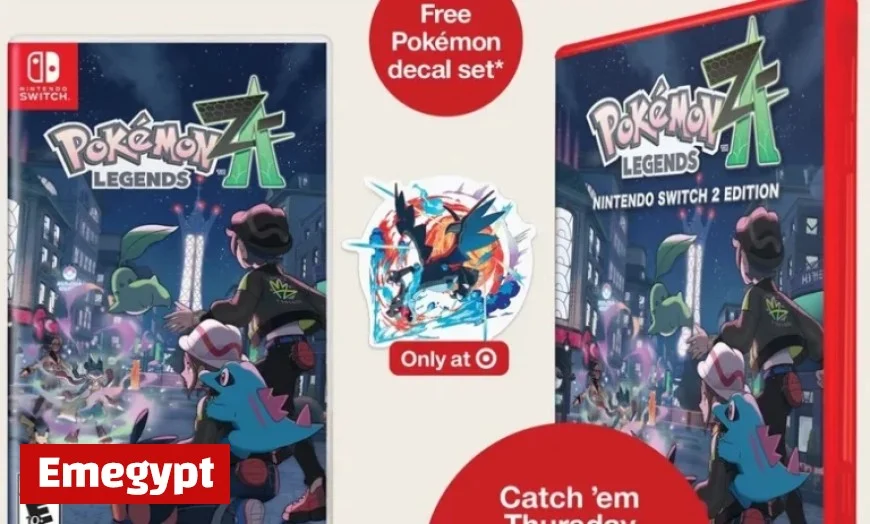 Get a Free Bonus Decal Set with Your Purchase of Pokémon Legends Z-A at Target