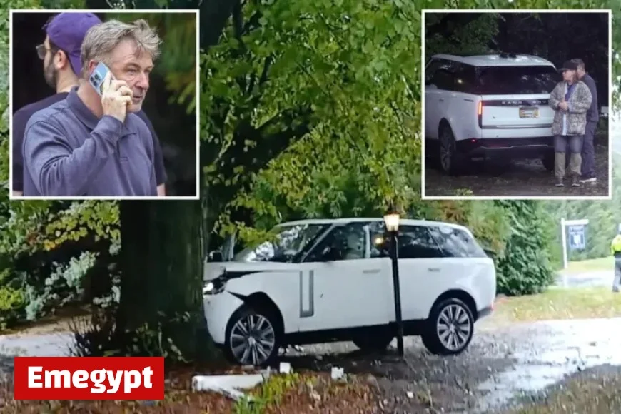 Alec Baldwin’s Range Rover Collides with Tree in Dramatic Hamptons Accident