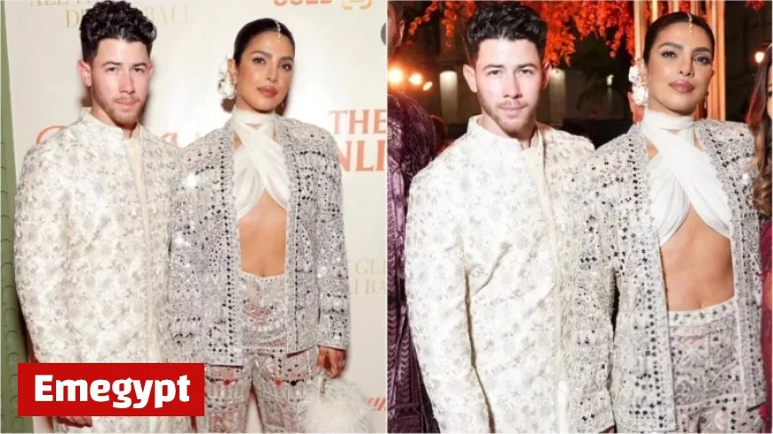 Priyanka Chopra and Nick Jonas Dazzle in Coordinated Ivory Attire at New York Pre-Diwali Bash Fashion Trends
