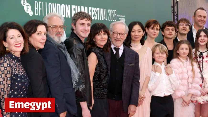 Chloé Zhao Guides Steven Spielberg Paul Mescal Jessie Buckley and Hamnet Cast in Meditation Before London Film Festival Debut