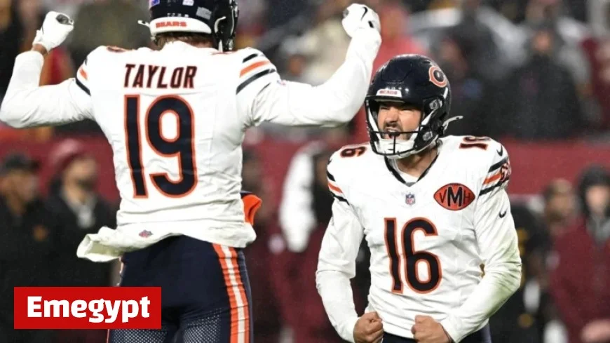 Bears’ Jake Moody Kicks Game-Winning Field Goal to Defeat Commanders in Nail-Biter Finish