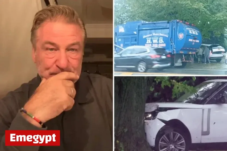 Alec Baldwin Blames Massive Garbage Truck and Large Tree for Damaging Wife Hilaria’s Car in the Hamptons