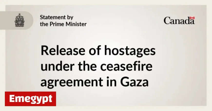 Prime Minister Carney Comments on Hostage Release Following Gaza Ceasefire Agreement