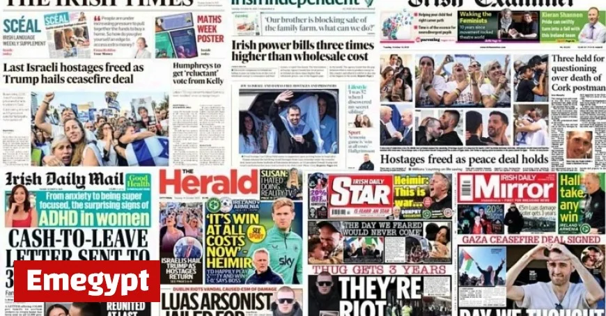 Tuesday’s Newspaper Front Pages: Key Highlights and Top Stories