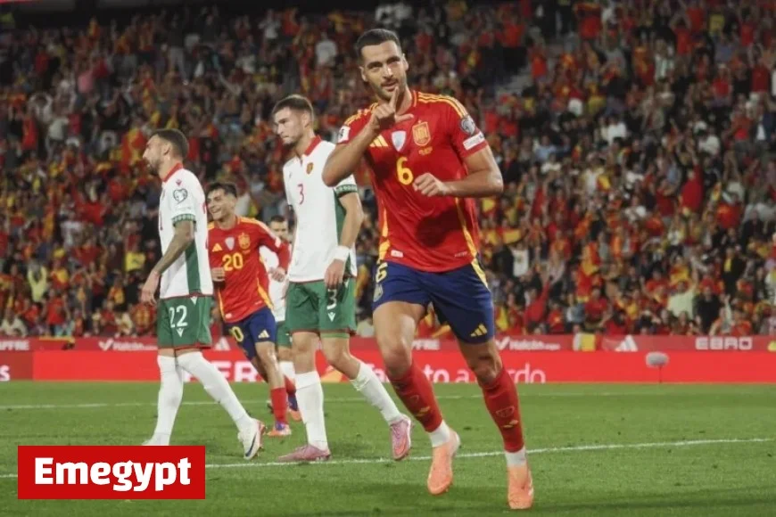 Live World Cup Qualifiers: Mikel Merino Scores as Spain Faces Bulgaria Today