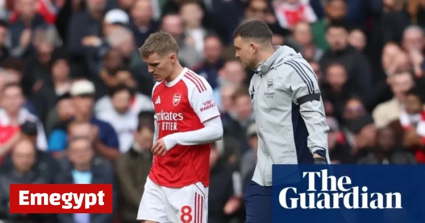Arsenal’s Martin Ødegaard sidelined for six weeks due to knee injury