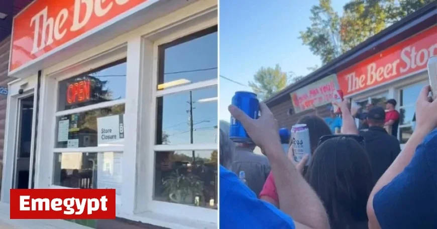 Ontario Town Hosts Heartfelt Funeral for Closing of Iconic 75-Year-Old Beer Store