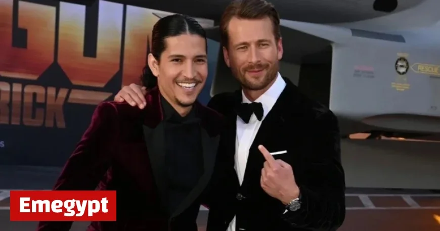Glen Powell Gets Hilariously Pranked by Top Gun Co-Star at the Airport