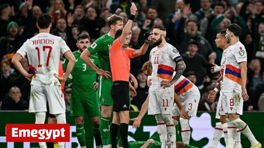 Republic of Ireland Triumphs 1-0 Over Armenia as Tigran Barseghyan’s Headbutt Criticized by Finn Azaz