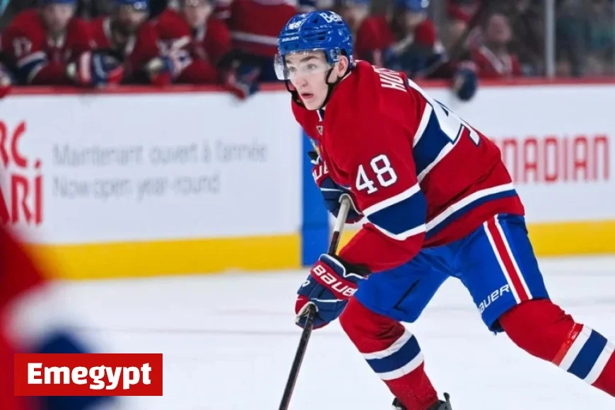 Lane Hutson Signs an 8-Year 70.8 Million Contract with the Montreal Canadiens