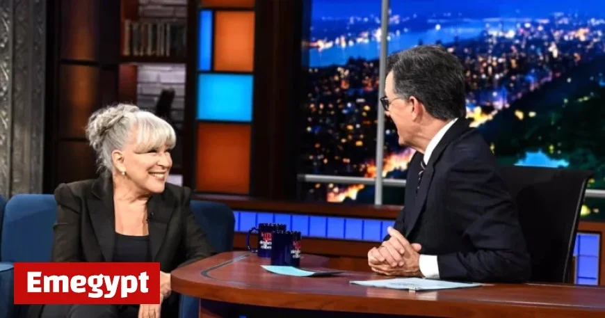 Bette Midler Dazzles Stephen Colbert With Bold Performance in Trump Satire Showdown