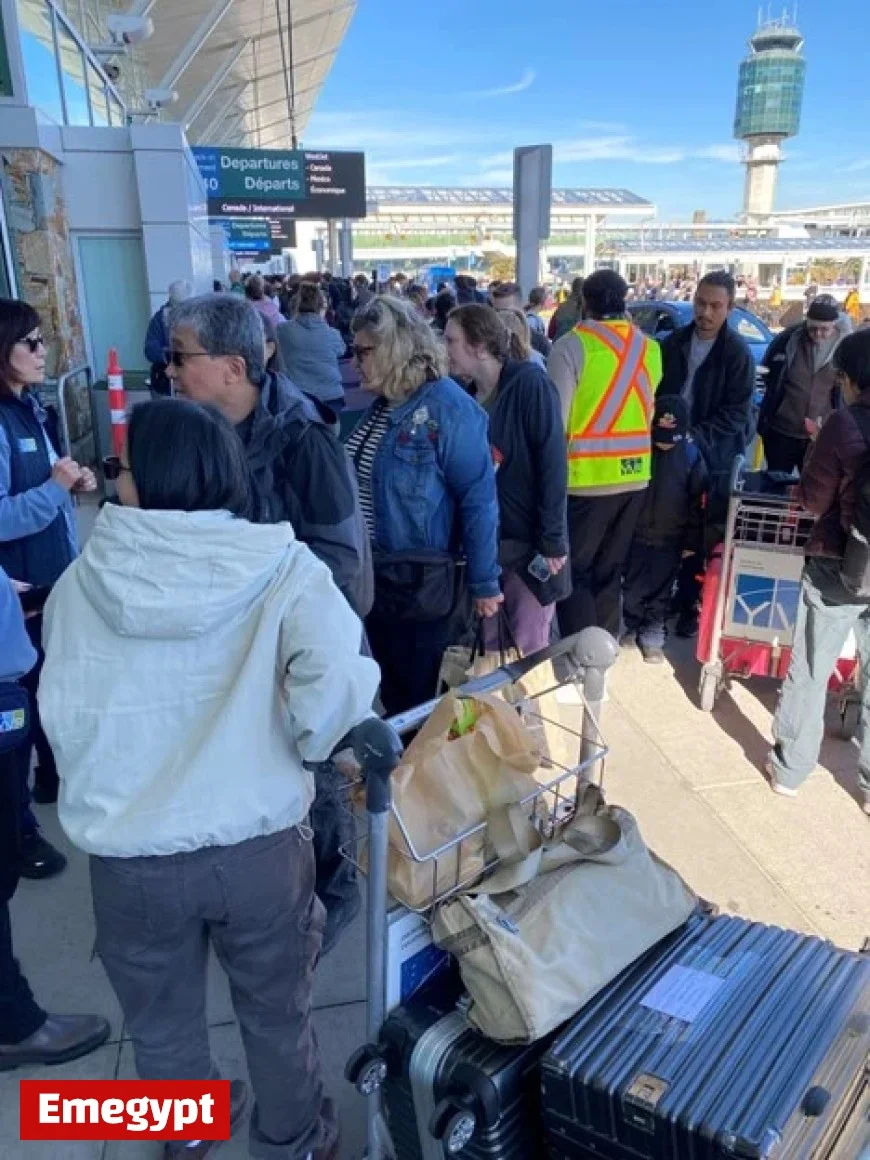 Evacuation at YVR Domestic Terminal Following Intense Gas Odor Detection