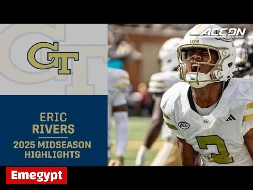 Georgia Tech WR Eric Rivers Shines in 2025 ACC Football Midseason Highlights