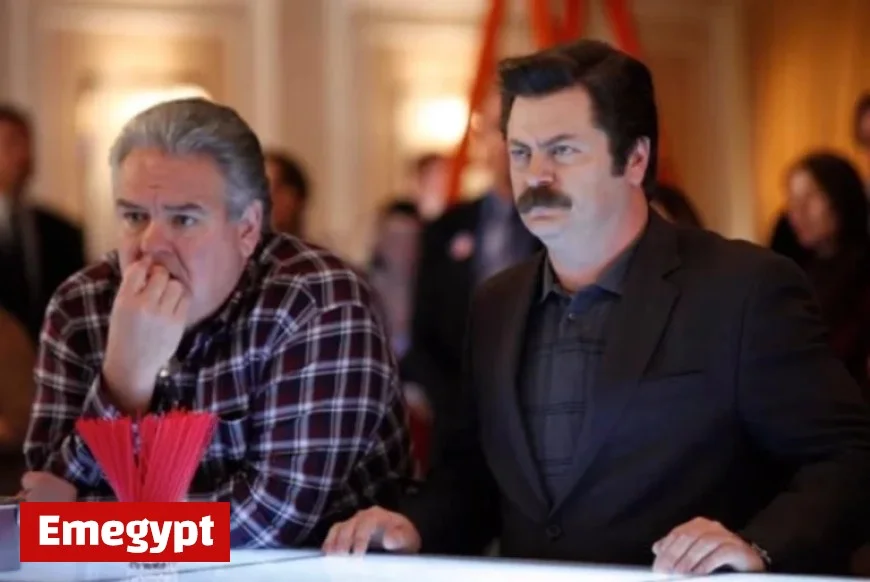 Ron Swanson Pulls Hilarious Plane Prank on Parks and Recreation Co-star Jerry Terry Larry Gergich