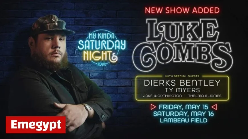 Luke Combs Adds Second Show for My Kinda Saturday Night Tour at Lambeau Field on May 15