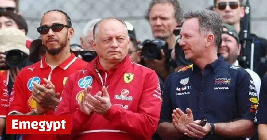 Lewis Hamilton’s Chilly Encounter with Christian Horner Following Rumored Ferrari Discussions