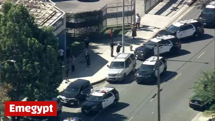 Police Respond to Shooting Incident at LA Academy Middle School in South Los Angeles