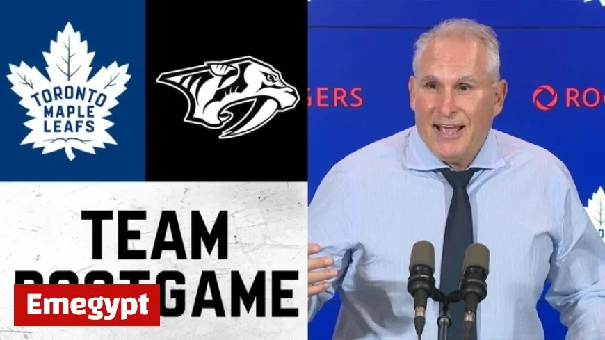 Maple Leafs Post-Game Media Session After Exciting October 14 Match Against Nashville Predators