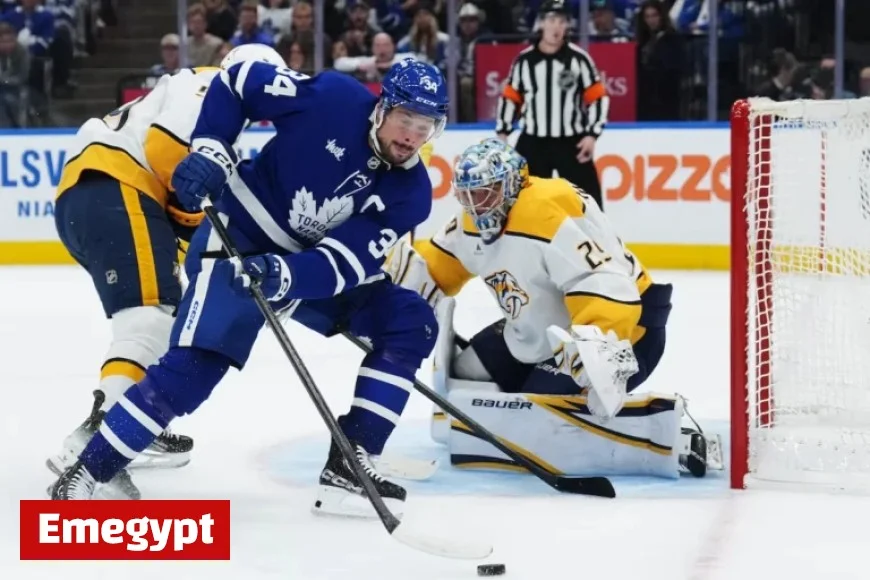 Leafs Stars Unleash Offense in Dominant Victory Against Predators