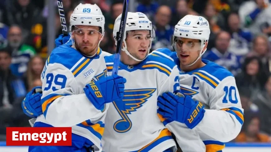Snuggerud’s First Multigoal Triumph Leads Blues to Victory Over Canucks