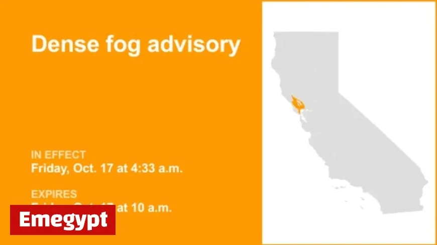 Dense Fog Advisory in Effect for North Bay Interior Valleys Until Friday Morning