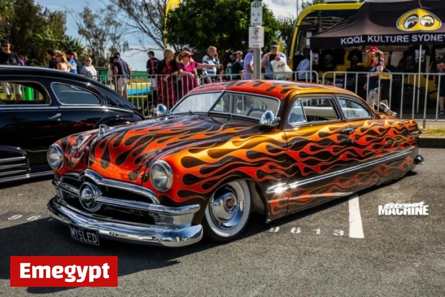 Discover Jason Kennedy’s Eye-Catching Candy-Flamed 1950 Ford Single-Spinner Custom Car