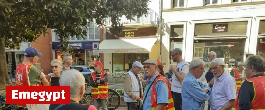 Protest in Albi: Retirees Rally Against Frozen Pensions Amid Declining Purchasing Power
