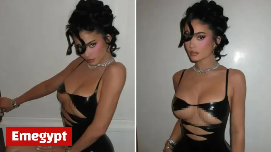 Kylie Jenner Stuns in Latex Cutout Dress with a Cautionary Message Careful What You Wish For