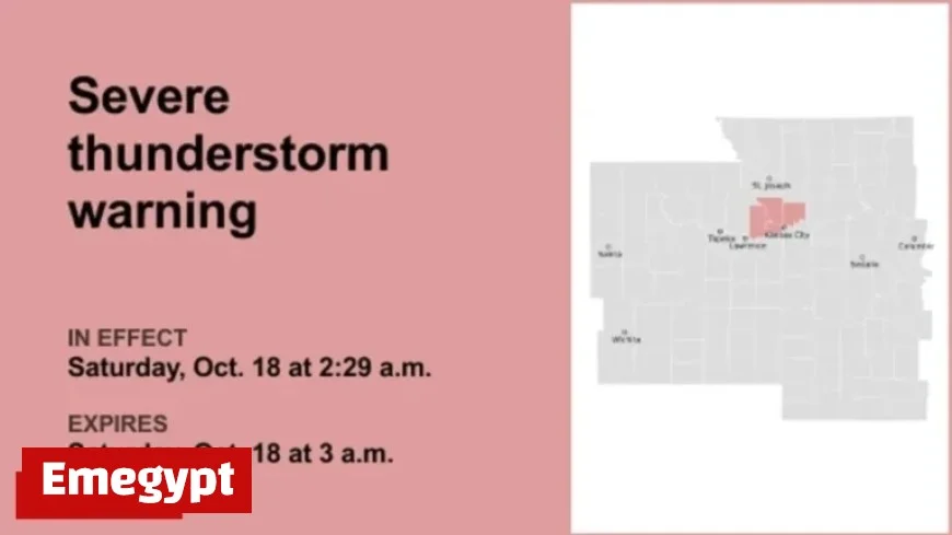 Kansas City Faces Intense Overnight Thunderstorm Alert until 3 AM Saturday