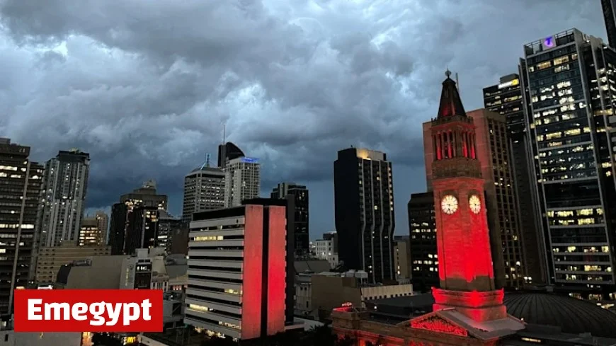 Hail storm Brisbane: giant hail and damaging winds lash South East Queensland