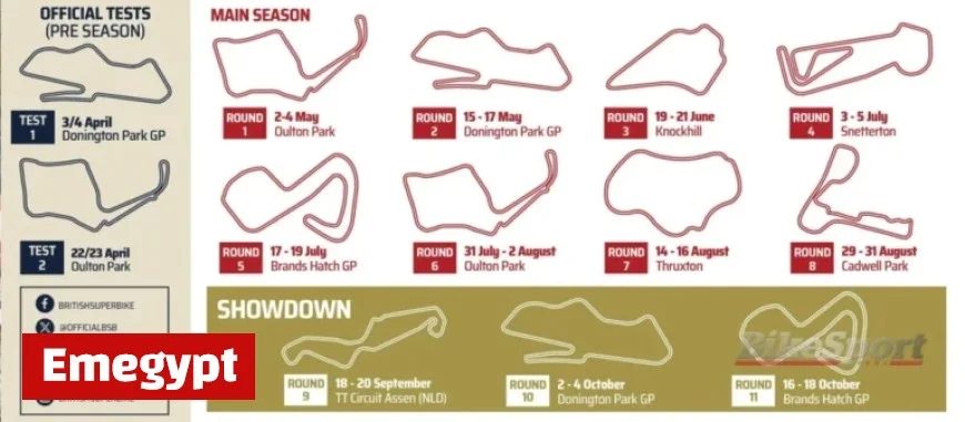 Exciting Announcement Reveals the 2026 British Superbike Calendar