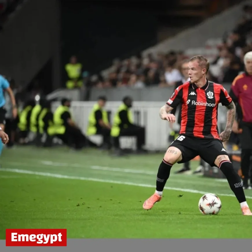 Watch Melvin Bard Score the Opening Goal for Nice Against Former Club Lyon in Video