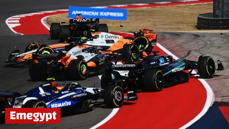 United States GP Sprint: Max Verstappen Triumphs as McLaren’s Lando Norris and Oscar Piastri Crash Out in Start Disaster