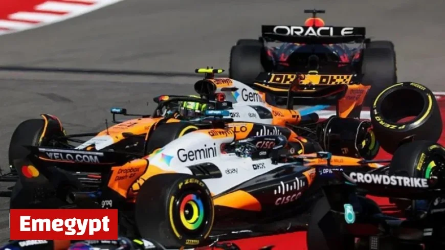 US Grand Prix Drama McLaren Points Finger at Rivals for Piastri-Norris Collision in Thrilling Sprint Race