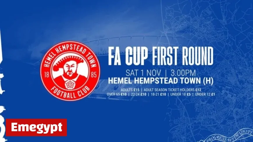 Get Your Emirates FA Cup First Round Tickets for Hemel Hempstead Town Home Game