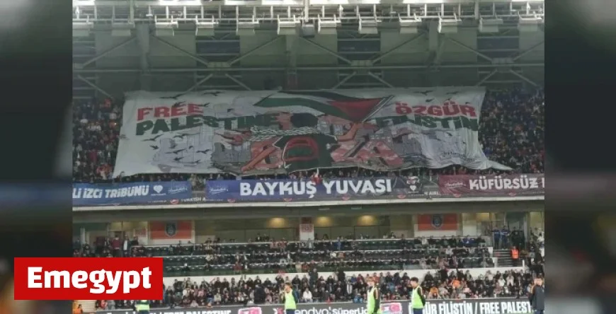 Başakşehir Fans Deliver Memorable Message of Support for Palestine
