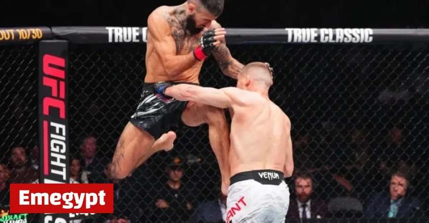 Charles Jourdain Dominates UFC Vancouver with Stunning Flying Knee Knockdown and Submission Victory Over Davey Grant