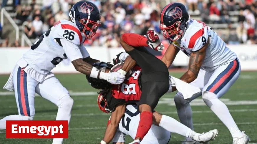 Scoreless Start as Alouettes and Rouge et Noir Clash in First Quarter Football Action