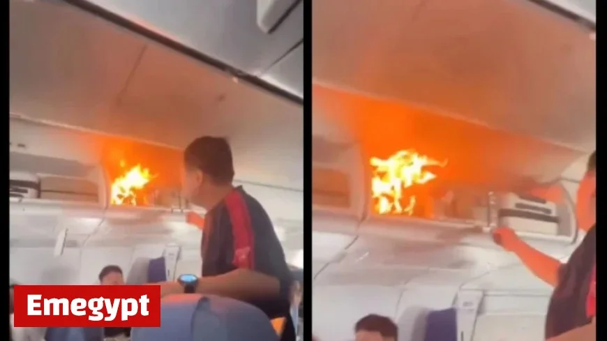 Mid-Air Drama: Plane Forced Into Emergency Landing After Luggage Battery Ignites – Watch the Trending Video