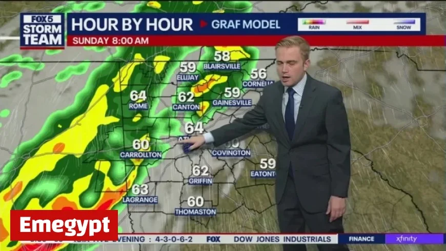 Expect a Rainy Sunday Across Metro Atlanta and North Georgia