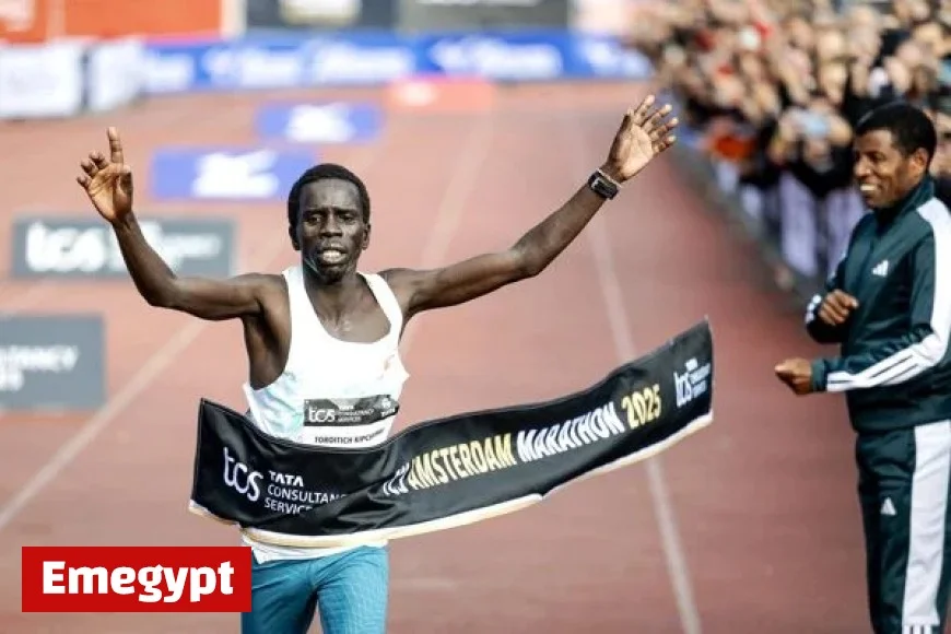 Toroitich Shatters Course Record in Thrilling Amsterdam Marathon Victory