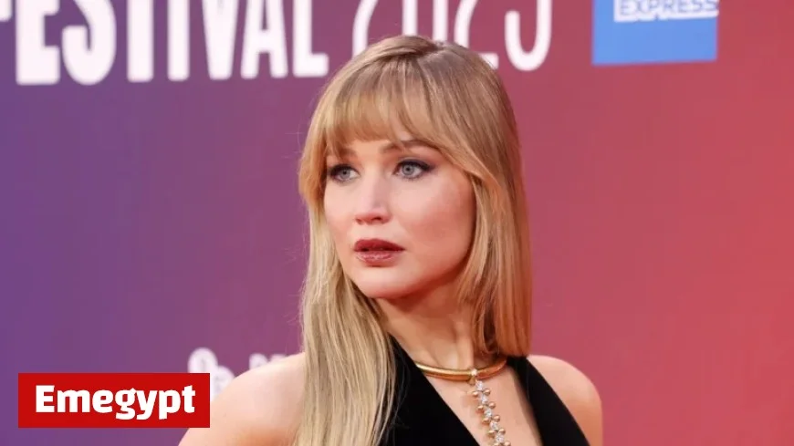Jennifer Lawrence Elevates Her Little Black Dress with Bold Sculptural Statement Jewelry