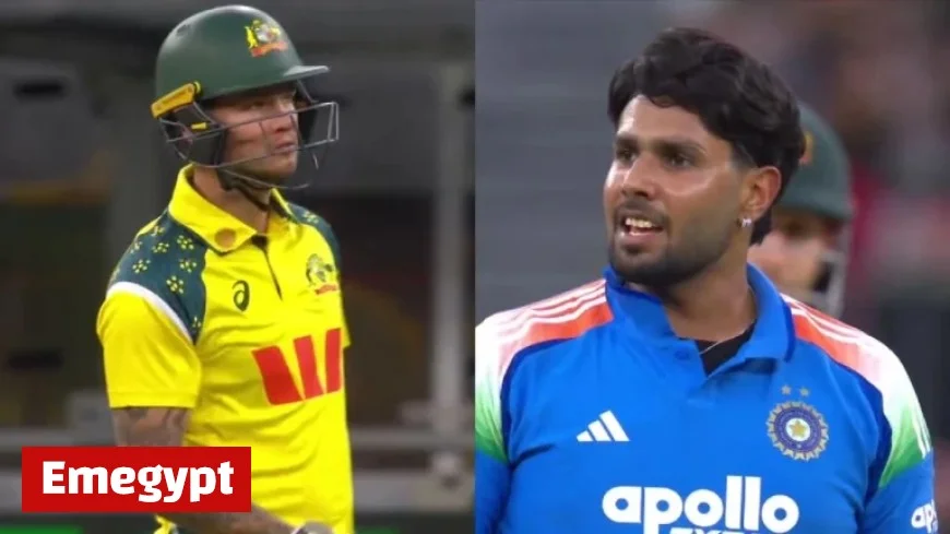 Harshit Rana and Josh Philippe Clash in Heated Moment After Accidental Six in 1st ODI