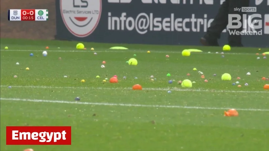 Celtic Fans Disrupt Dundee Match with Ball-Throwing Protest on Pitch