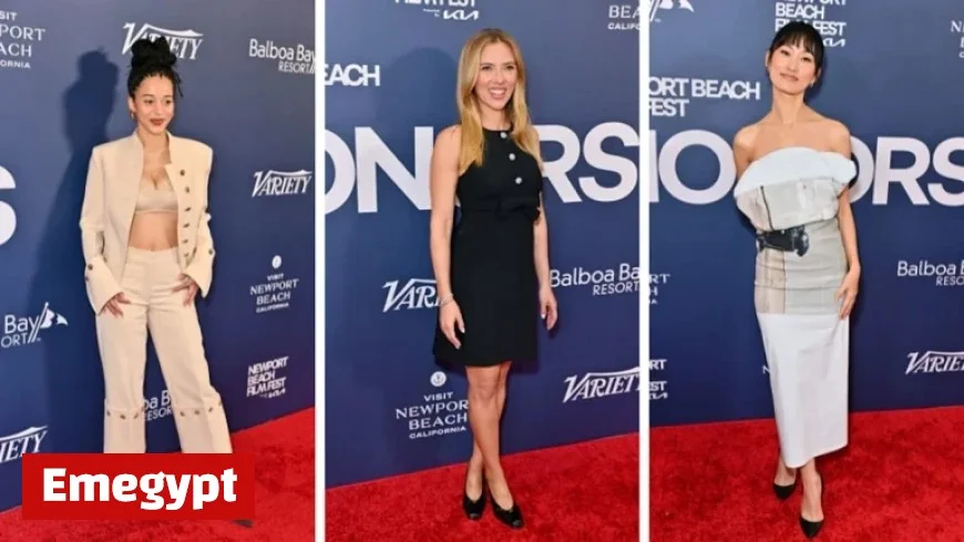 Scarlett Johansson Steals the Spotlight as Best-Dressed at Newport Beach Film Festival Honors