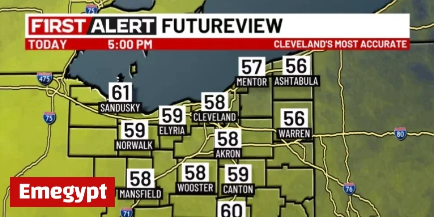 Lingering Showers Bring Breezy and Cool Weather to Northeast Ohio