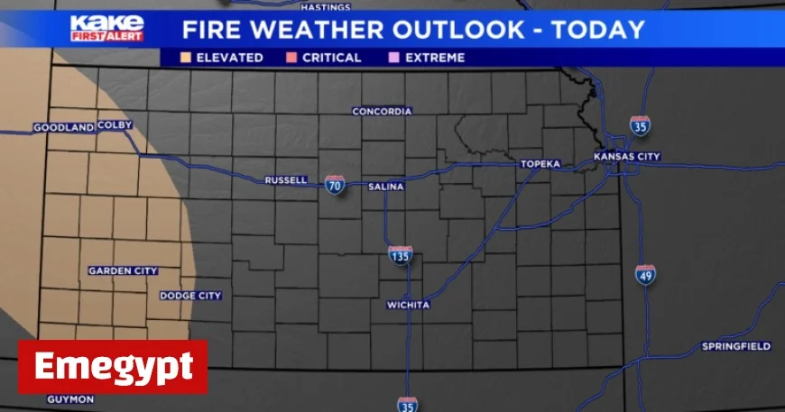Powerful wind gusts may ignite fire risks and stir up dust storms