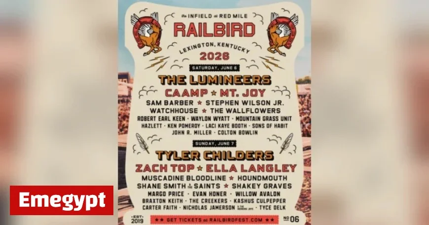 Tyler Childers and The Lumineers Set to Headline Railbird Music Festival 2026