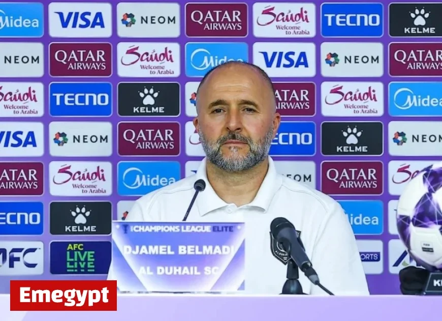 Belmadi Supports Al Duhail as They Prepare for Al Wahda Showdown