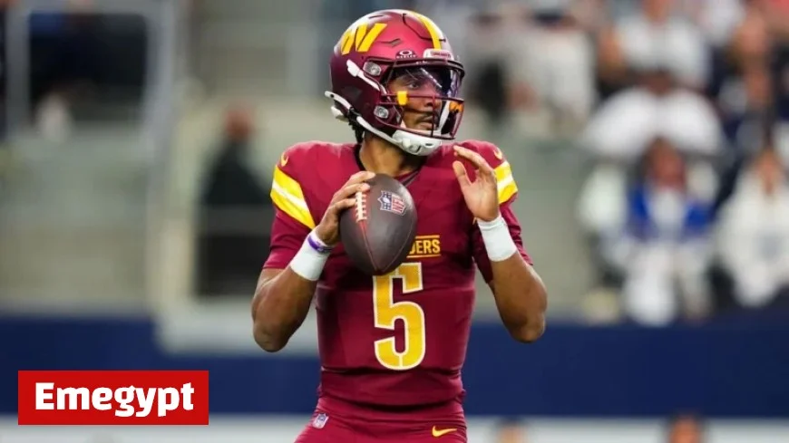 Commanders QB Jayden Daniels Escapes Serious Hamstring Injury Uncertainty Looms for Week 8 Status